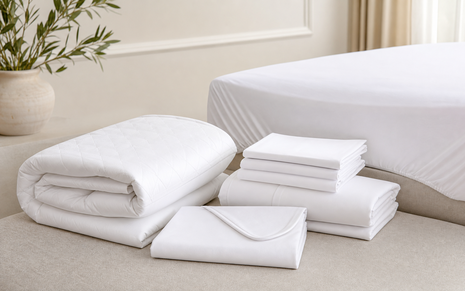 Têxteis para hotelaria e protetores de colchão SWEP